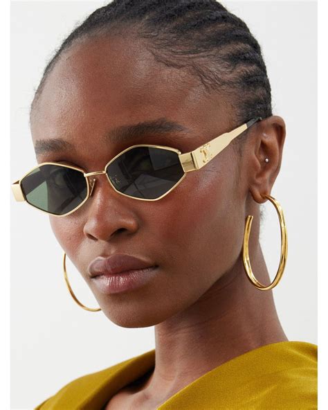 celine metal frame 18 sunglasses|CELINE Sunglasses for Women .